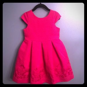 Janie & Jack Pink Brocade Dress 2T